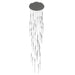 Multi-Light Pendant Avenue Lighting HF2051-BOA-PN Main St. Main Street 51-Light 37"W LED Pendant in Polished Nickel/Studded Crystals Avenue Lighting