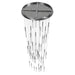 Multi-Light Pendant Avenue Lighting HF2051-BOA-PN Main St. Main Street 51-Light 37"W LED Pendant in Polished Nickel/Studded Crystals Avenue Lighting