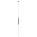 Pendant Light Avenue Lighting HF2020-FR-PN Main St. Main Street 1-Light 2"W Mini Pendant in Polished Nickel/Frosted Crystal Avenue Lighting
