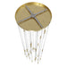 Pendant Light Avenue Lighting HF2031-FR-BB Main St. Main Street 31-Light 30"W Pendant in Brushed Brass/Frosted Crystals Avenue Lighting