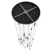 Multi-Light Pendant Avenue Lighting HF2031-FR-BK Main St. Main Street 31-Light 30"W Pendant in Black/Frosted Crystals Avenue Lighting
