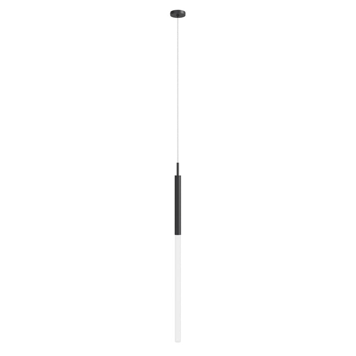 Pendant Light Avenue Lighting HF2020-FR-BK Main St. Main Street 1-Light 2"W Mini Pendant in Black/Frosted Crystal Avenue Lighting