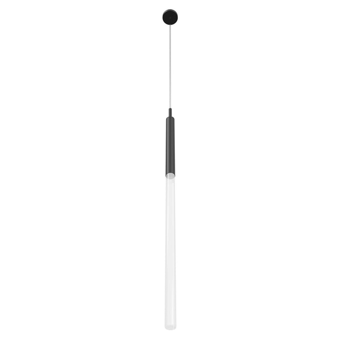 Pendant Light Avenue Lighting HF2020-FR-BK Main St. Main Street 1-Light 2"W Mini Pendant in Black/Frosted Crystal Avenue Lighting