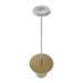Pendant Light Avenue Lighting HF1951-BB-WHT Newport 8"W White Marble Pendant in Brushed Brass / White Avenue Lighting