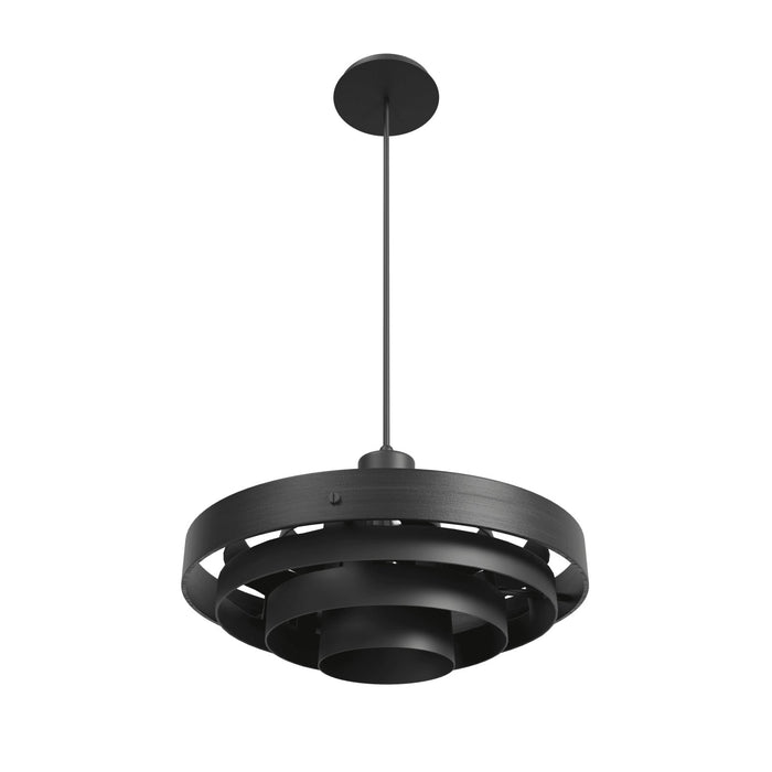 Pendant Light Avenue Lighting HF1952-BK Newport 16"W Round Pendant in Black Avenue Lighting