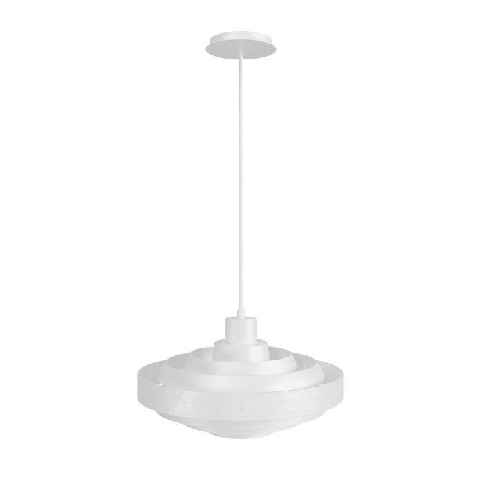 Pendant Light Avenue Lighting HF1952-WHT Newport 16"W Round Pendant in White Avenue Lighting