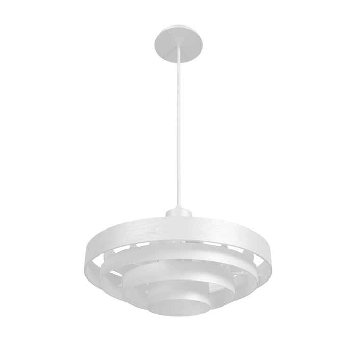 Pendant Light Avenue Lighting HF1952-WHT Newport 16"W Round Pendant in White Avenue Lighting