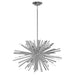 Chandelier Avenue Lighting HF8201-CH Palisades Ave. 24"W Pendant in Chrome With Clear Glass Avenue Lighting