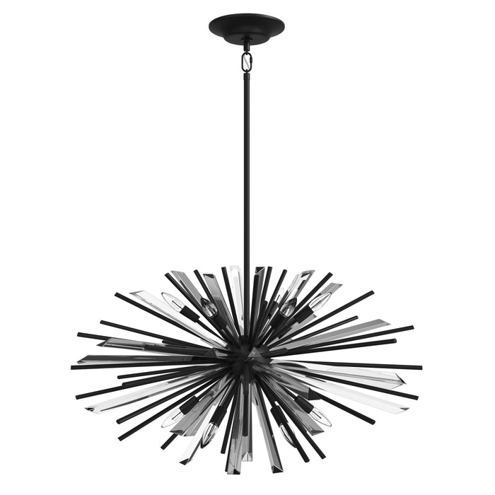 Chandelier Avenue Lighting HF8202-BK Palisades Ave. 32"W Pendant in Black Avenue Lighting