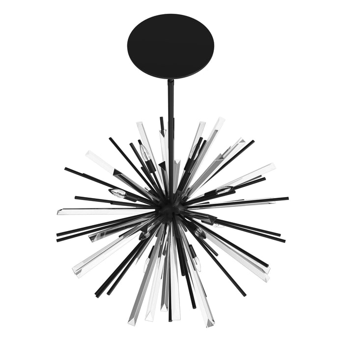 Chandelier Avenue Lighting HF8202-BK Palisades Ave. 32"W Pendant in Black Avenue Lighting