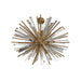 Chandelier Avenue Lighting HF8203-AB Palisades Ave. 39"W Pendant in Aged Brass With Champagne Glass Avenue Lighting