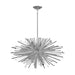 Chandelier Avenue Lighting HF8203-CH Palisades Ave. 39"W Pendant in Chrome With Clear Glass Avenue Lighting