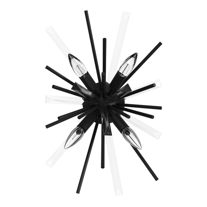 Wall Sconce Avenue Lighting HF8204-BK Palisades Ave. 12"W Wall Sconce in Black Avenue Lighting
