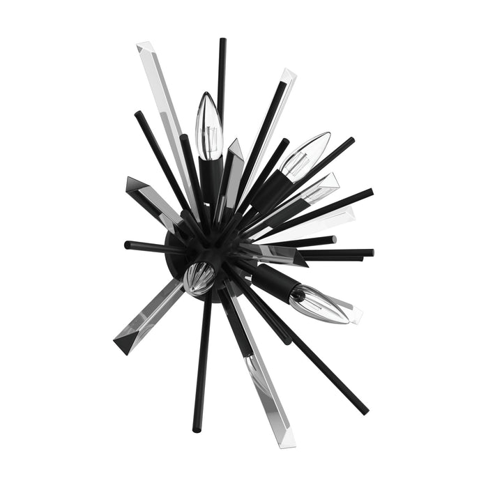 Wall Sconce Avenue Lighting HF8204-BK Palisades Ave. 12"W Wall Sconce in Black Avenue Lighting