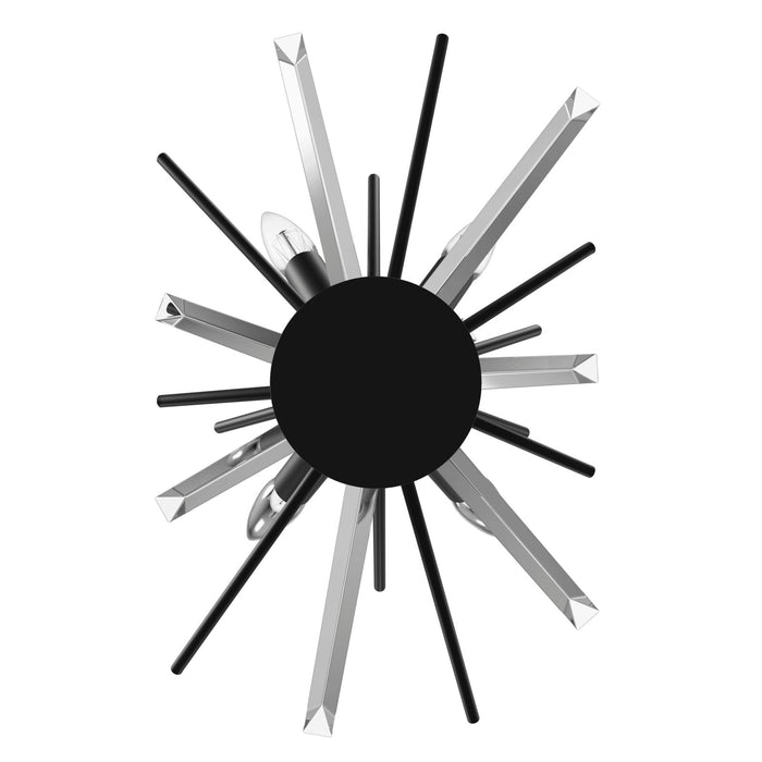 Wall Sconce Avenue Lighting HF8204-BK Palisades Ave. 12"W Wall Sconce in Black Avenue Lighting