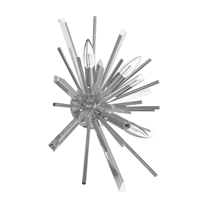 Wall Sconce Avenue Lighting HF8204-CH Palisades Ave. 12"W Wall Sconce in Chrome With Clear Glass Avenue Lighting