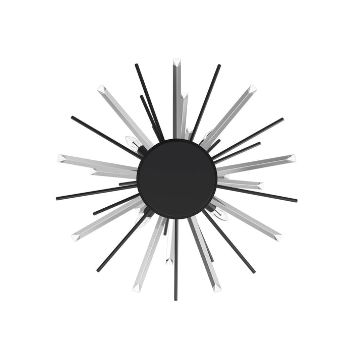 Flush Mount Avenue Lighting HF8205-BK Palisades Ave. 24"W Flushmount in Black Avenue Lighting