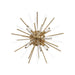 Flush Mount Avenue Lighting HF8205-AB Palisades Ave. 24"W Flushmount in Aged Brass With Champagne Glass Avenue Lighting