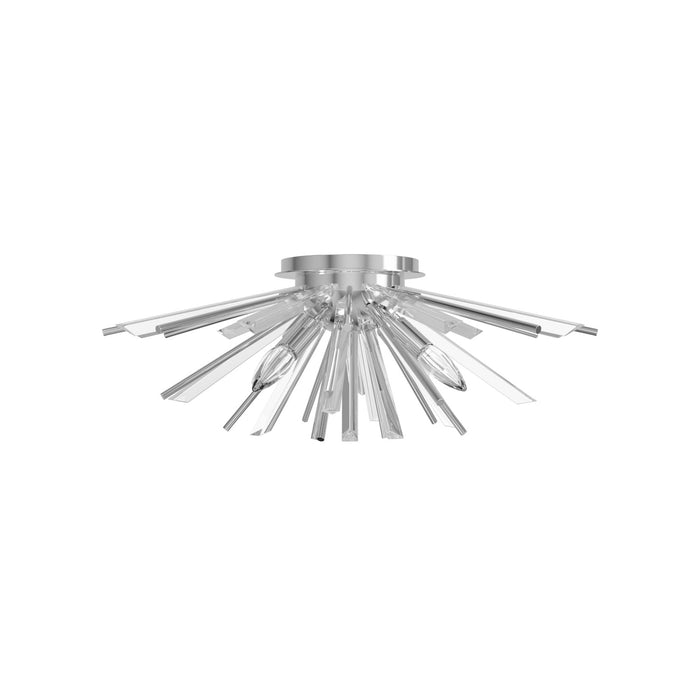 Flush Mount Avenue Lighting HF8205-CH Palisades Ave. 24"W Flushmount in Chrome With Clear Glass Avenue Lighting