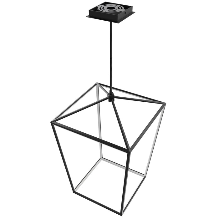 Pendant Light Avenue Lighting HF9401-BK Park Ave. 17"W Carriage LED Pendant in Black Avenue Lighting
