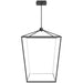 Pendant Light Avenue Lighting HF9402-BK Park Ave. 30"W Carriage LED Pendant in Black Avenue Lighting