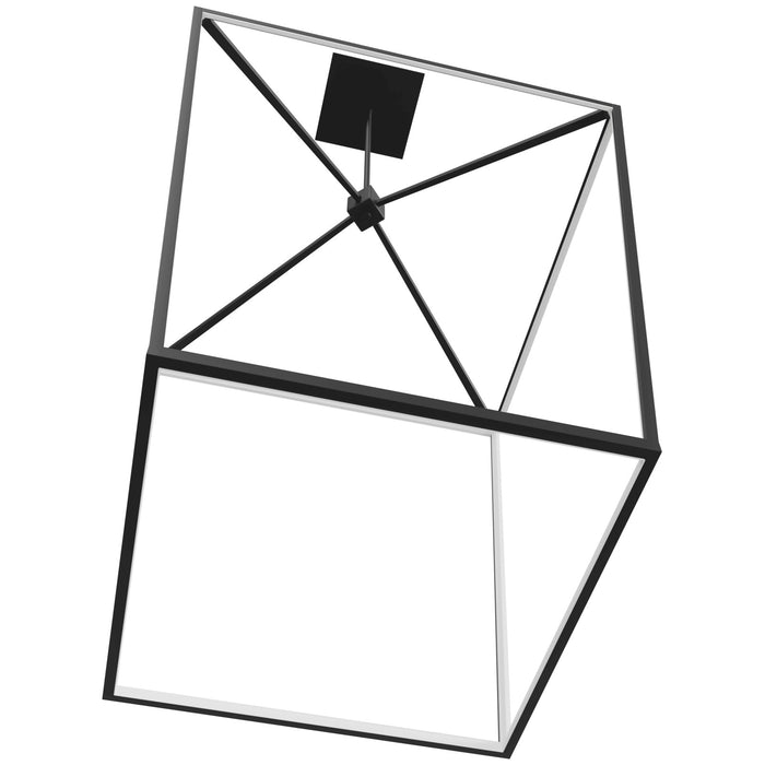 Pendant Light Avenue Lighting HF9402-BK Park Ave. 30"W Carriage LED Pendant in Black Avenue Lighting