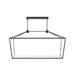 Pendant Light Avenue Lighting HF9403-BK Park Ave. 54"W LED Linear Pendant in Black Avenue Lighting