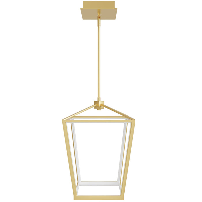 Pendant Light Avenue Lighting HF9400-GLD Park Ave. 13"W Carriage LED Pendant in Gold Avenue Lighting