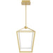 Pendant Light Avenue Lighting HF9400-GLD Park Ave. 13"W Carriage LED Pendant in Gold Avenue Lighting