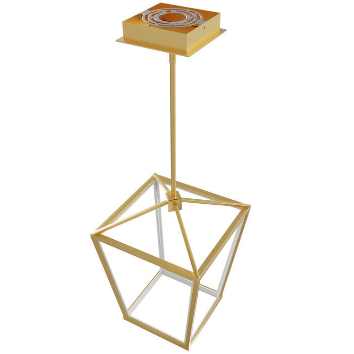 Pendant Light Avenue Lighting HF9400-GLD Park Ave. 13"W Carriage LED Pendant in Gold Avenue Lighting