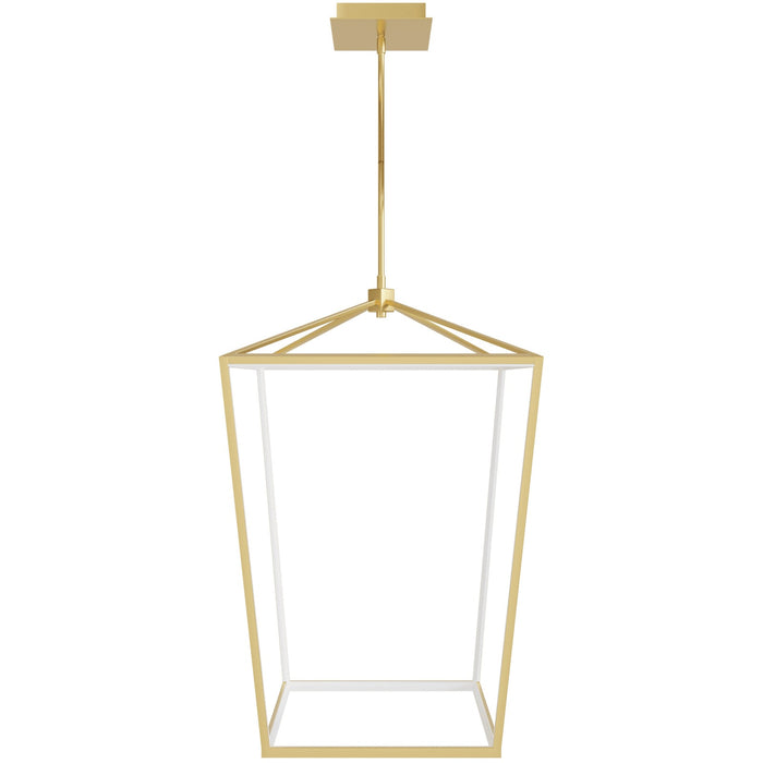 Pendant Light Avenue Lighting HF9401-GLD Park Ave. 17"W Carriage LED Pendant in Gold Avenue Lighting
