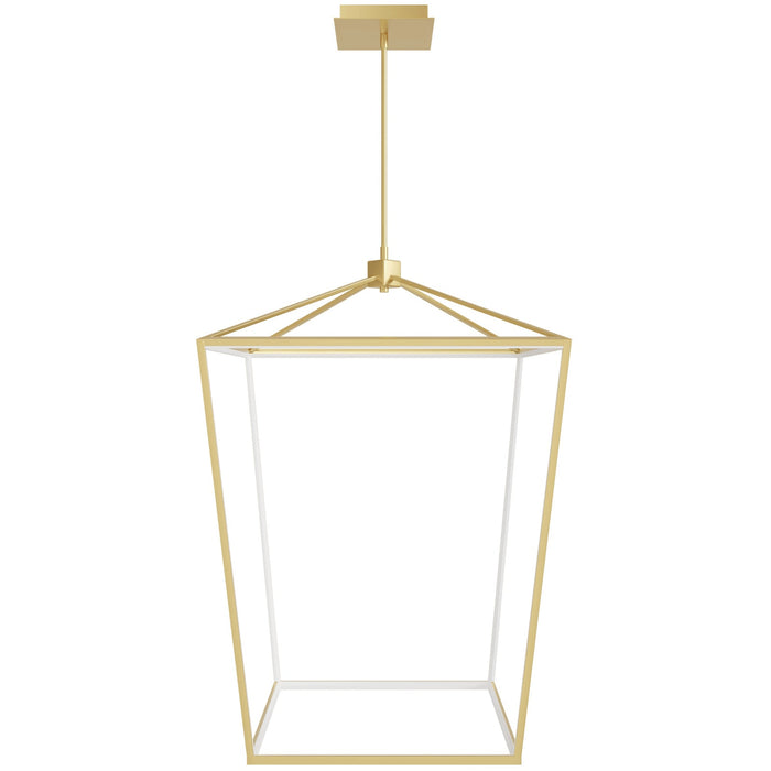 Pendant Light Avenue Lighting HF9402-GLD Park Ave. 30"W Carriage LED Pendant in Gold Avenue Lighting