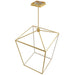 Pendant Light Avenue Lighting HF9402-GLD Park Ave. 30"W Carriage LED Pendant in Gold Avenue Lighting