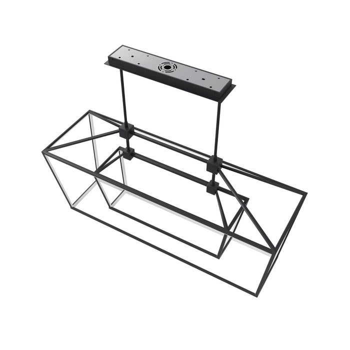 Pendant Light Avenue Lighting HF9413-BLK Park Ave. 54"W Double Carriage LED Linear Pendant in Black Avenue Lighting
