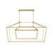Pendant Light Avenue Lighting HF9413-GLD Park Ave. 54"W Double Carriage LED Linear Pendant in Gold Avenue Lighting