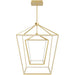 Pendant Light Avenue Lighting HF9412-GLD Park Ave. 30"W Double Carriage LED Pendant in Gold Avenue Lighting