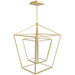 Pendant Light Avenue Lighting HF9412-GLD Park Ave. 30"W Double Carriage LED Pendant in Gold Avenue Lighting