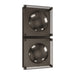 Wall Sconce Avenue Lighting HF7102-BK Peninisula Peninsula 2-Light Panel 17"H Wall Sconce in Matte Black/Amber Glass Avenue Lighting