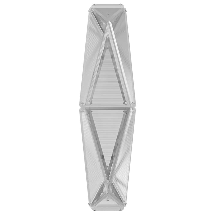 Wall Sconce Avenue Lighting HF7888-CH Seoul 36"H Geometric LED Wall Sconce in Chrome Avenue Lighting