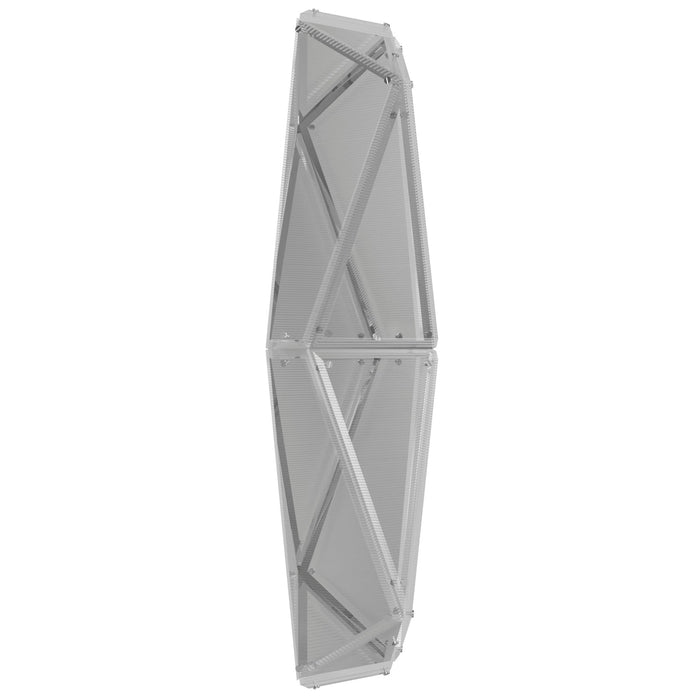 Wall Sconce Avenue Lighting HF7888-CH Seoul 36"H Geometric LED Wall Sconce in Chrome Avenue Lighting