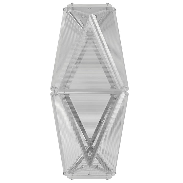 Wall Sconce Avenue Lighting HF7894-CH Seoul 24"H Geometric LED Wall Sconce in Chrome Avenue Lighting