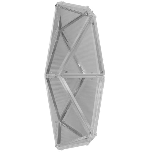 Wall Sconce Avenue Lighting HF7894-CH Seoul 24"H Geometric LED Wall Sconce in Chrome Avenue Lighting