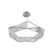 Pendant Light Avenue Lighting HF7850-CH Seoul 47"W Geometric LED Pendant in Chrome Avenue Lighting