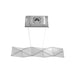 Pendant Light Avenue Lighting HF7855-CH Seoul 55"W Geometric LED Pendant in Chrome Avenue Lighting