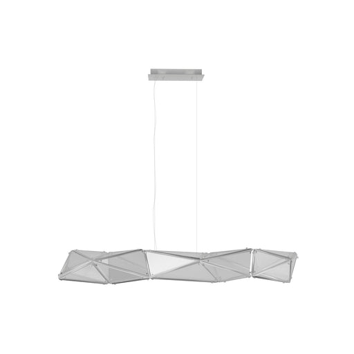 Pendant Light Avenue Lighting HF7863-CH Seoul 63"W Geometric LED Pendant in Chrome Avenue Lighting