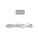 Pendant Light Avenue Lighting HF7863-CH Seoul 63"W Geometric LED Pendant in Chrome Avenue Lighting