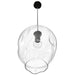 Pendant Light Avenue Lighting HF8141-DBZ-CL Sonoma Ave. 1-Light 10"W Globe Mini Pendant in Dark Bronze/Clear Glass Avenue Lighting