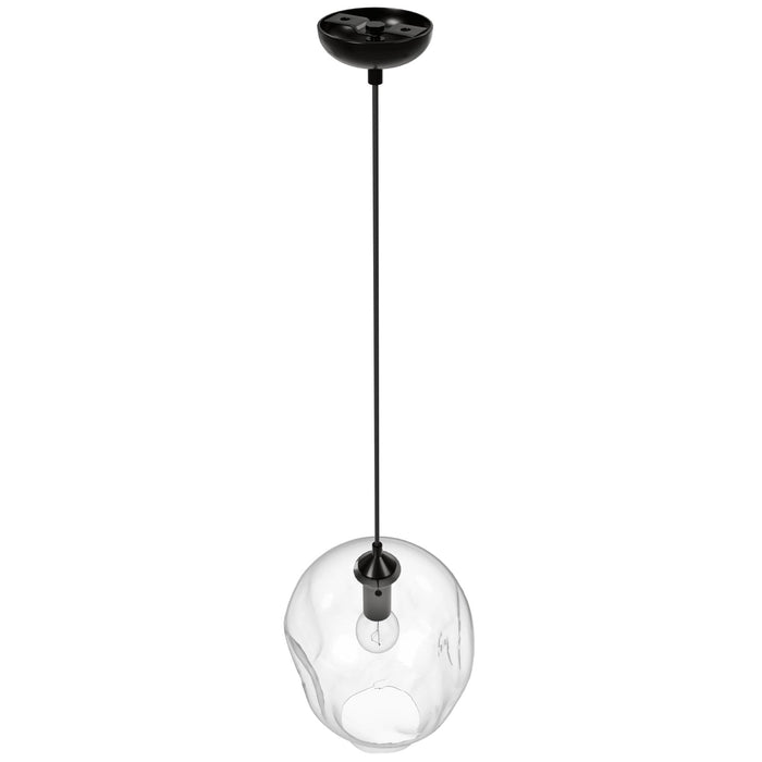 Pendant Light Avenue Lighting HF8141-DBZ-CL Sonoma Ave. 1-Light 10"W Globe Mini Pendant in Dark Bronze/Clear Glass Avenue Lighting