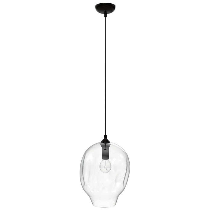 Pendant Light Avenue Lighting HF8142-DBZ-CL Sonoma Ave. 1-Light 12"W Globe Mini Pendant in Dark Bronze/Clear Glass Avenue Lighting