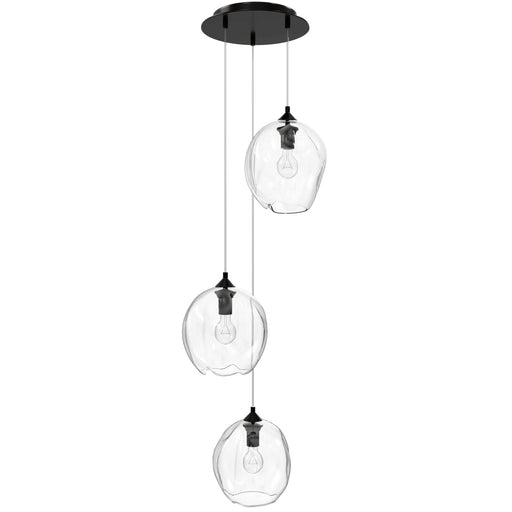 Multi-Light Pendant Avenue Lighting HF8143-DBZ-CL Sonoma Ave. 3-Light 18"W Pendant in Dark Bronze/Clear Glass Avenue Lighting